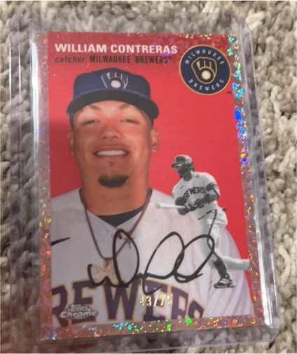2023 Topps Chrome Platinum Anniversary #225 William Contreras — front