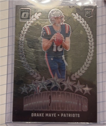 2024 Donruss Optic #5 Drake Maye Rookie Recruits — front