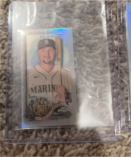 2022 Topps Allen & Ginter #178 Cal Raleigh Rookie Mini — front