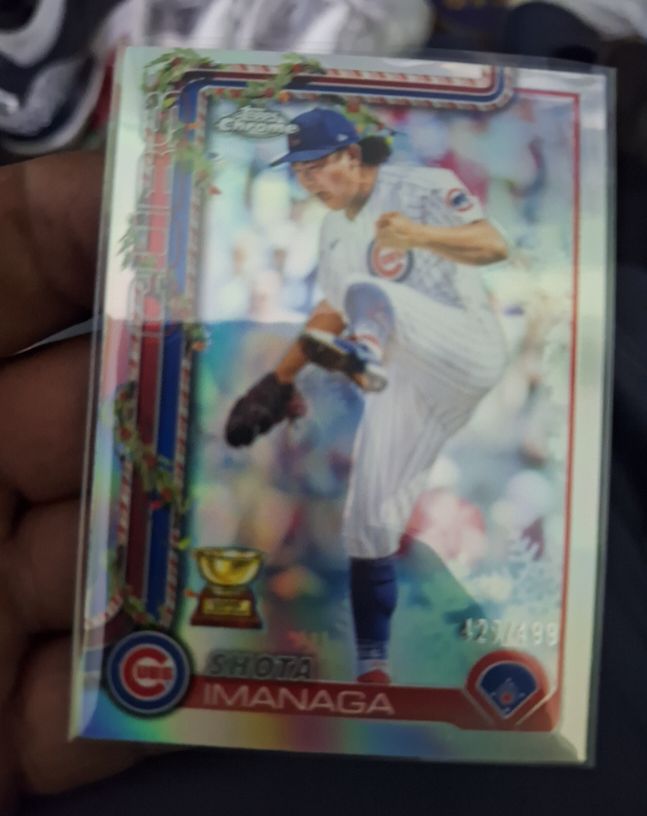 2025 Topps Holiday #H123 Shota Imanaga — front