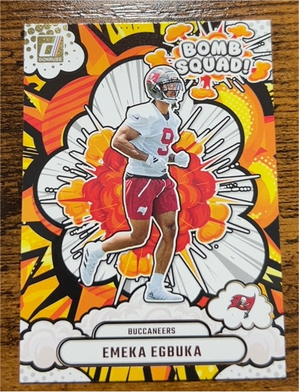 2025 Panini Donruss #BS-EEA Emeka Egbuka Bomb Squad — front