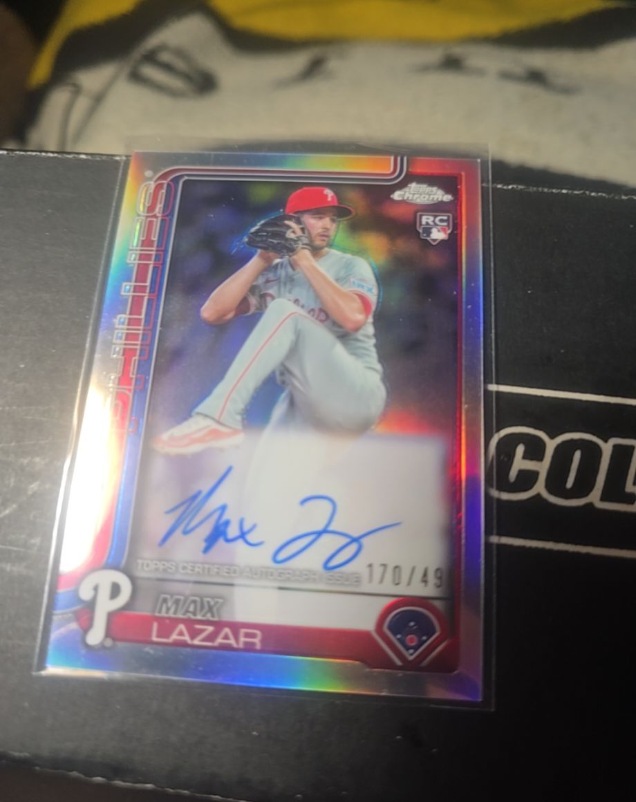 2025 Topps Chrome #RA-ML Max Lazar — front