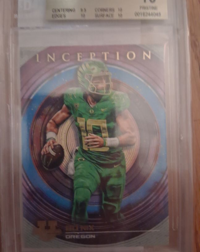2022 Bowman University Inception #61 Bo Nix — front