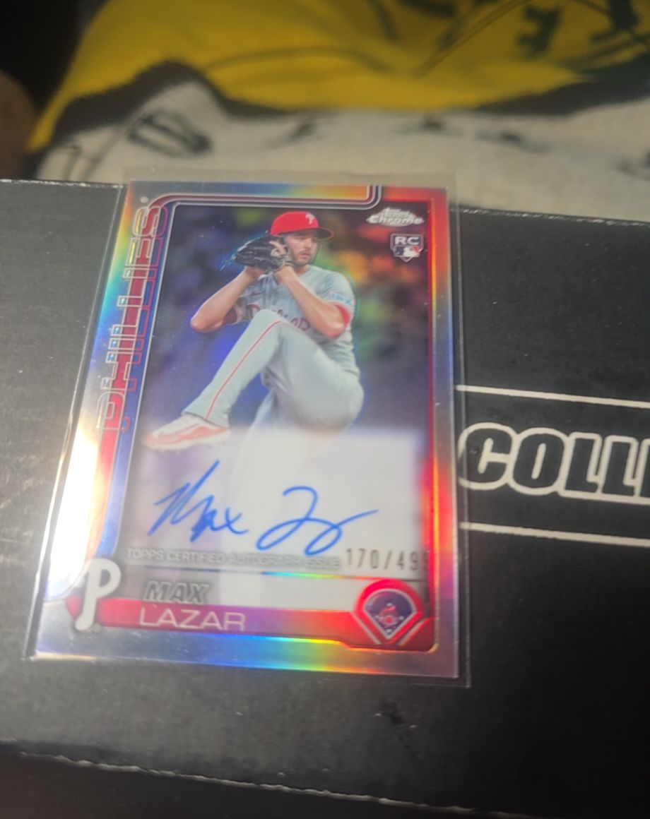 2025 Topps Chrome #RA-ML Max Lazar — front