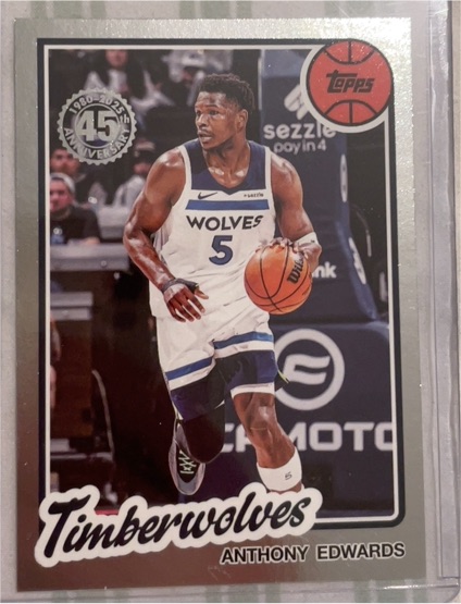 2025-26 Topps 1980-81 45th Anniversary #80BK-90 Anthony Edwards — front
