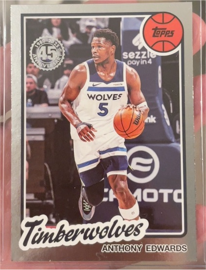 2025-26 Topps 1980-81 45th Anniversary #80BK-90 Anthony Edwards — front