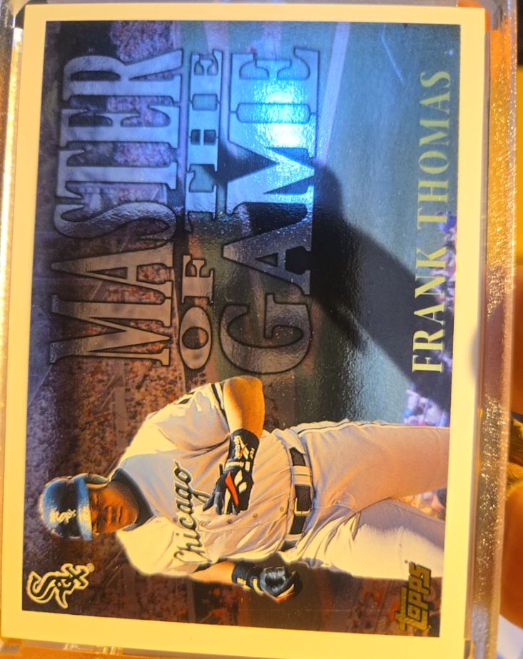 1996 Topps Chrome Masters of the Game #MG14 Frank Thomas — front