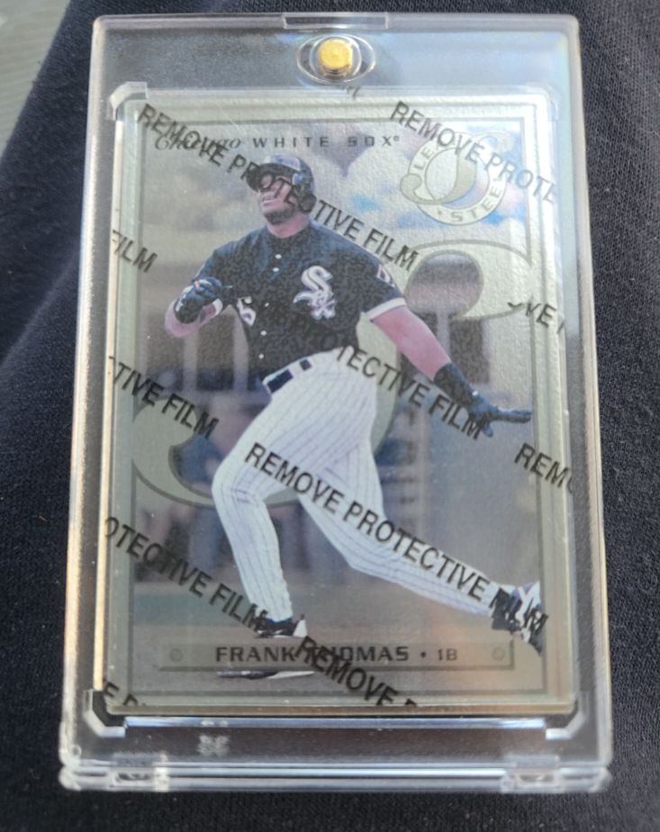 1996 Leaf Steel #1 Frank Thomas — front