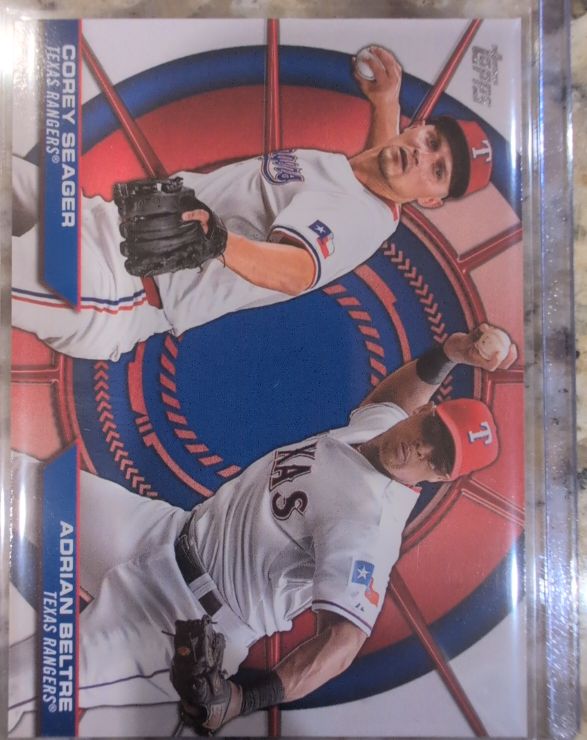 2025 Topps Series 2 #DD-10 Corey Seager / Adrian Beltre Dynamic Duos — front