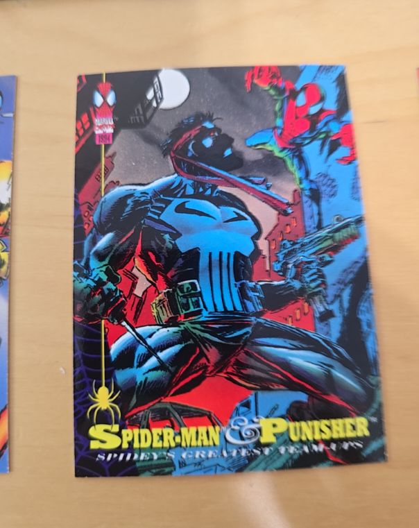 1994 Fleer The Amazing Spider-Man #84 Spider-Man & Punisher — front
