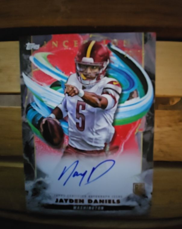 2024 Topps Inception #RA-JD Jayden Daniels Rookie Autograph — front