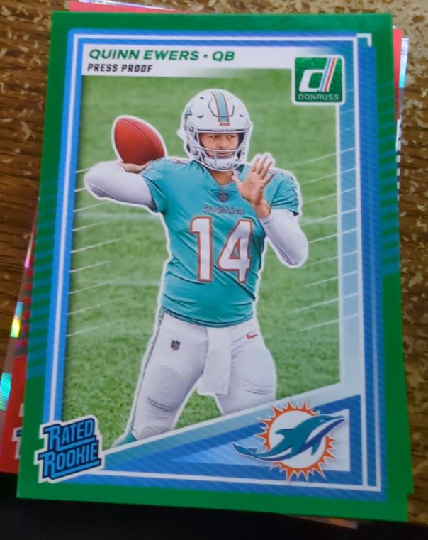 2025 Donruss #342 Quinn Ewers Rated Rookie Press Proof — front