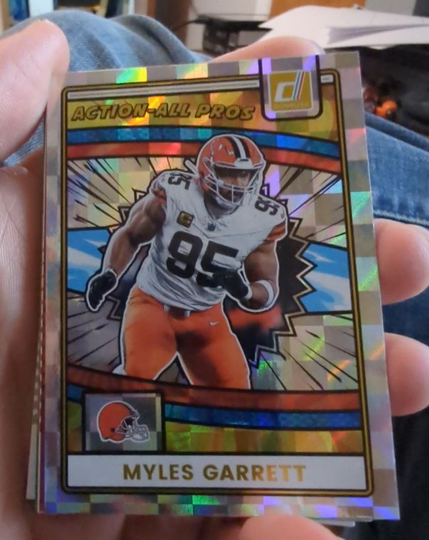2025 Donruss #AAP-MGA Myles Garrett Action-All Pros — front