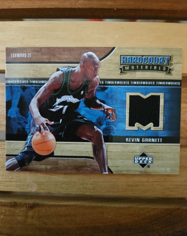 2006-07 Upper Deck Hardcourt Materials #HM-KG Kevin Garnett — front