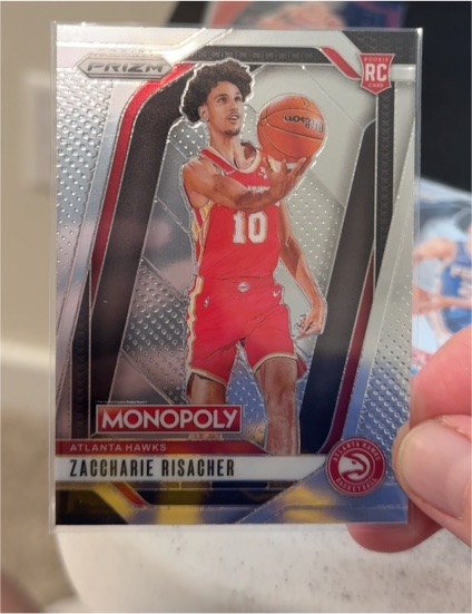 2024-25 Panini Prizm Monopoly #27 Zaccharie Risacher — front