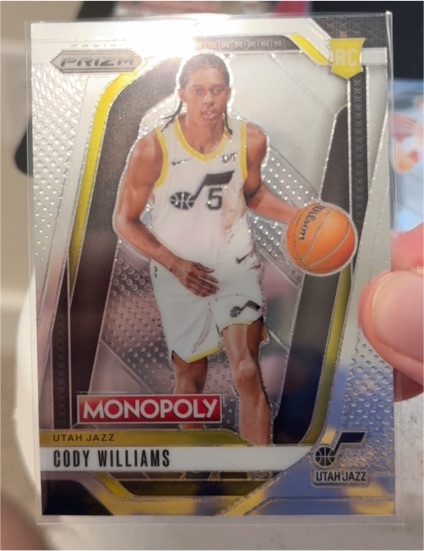 2024-25 Panini Prizm Monopoly #35 Cody Williams — front