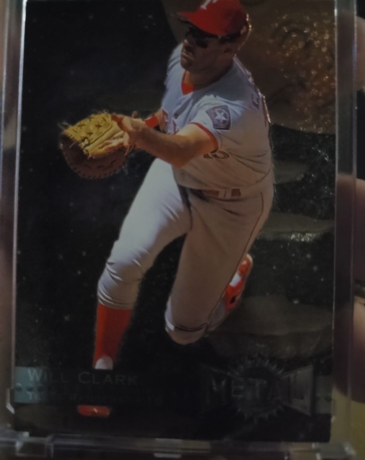 1996 Fleer Metal Universe #112 Will Clark — front
