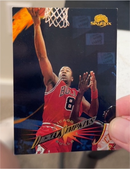 1995-96 SkyBox Premium #160 Dickey Simpkins — front
