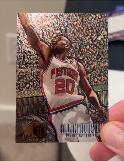 1995-96 Fleer Metal #145 Allan Houston — front