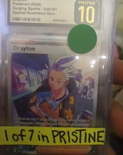 2024 Pokémon Surging Sparks #244 Drayton Special Illustration Rare — front