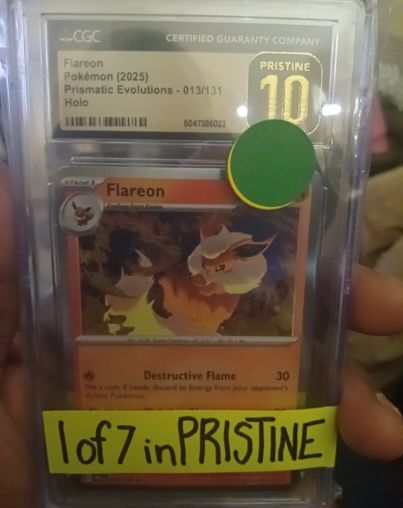 2025 Pokémon Prismatic Evolutions #013 Flareon — front