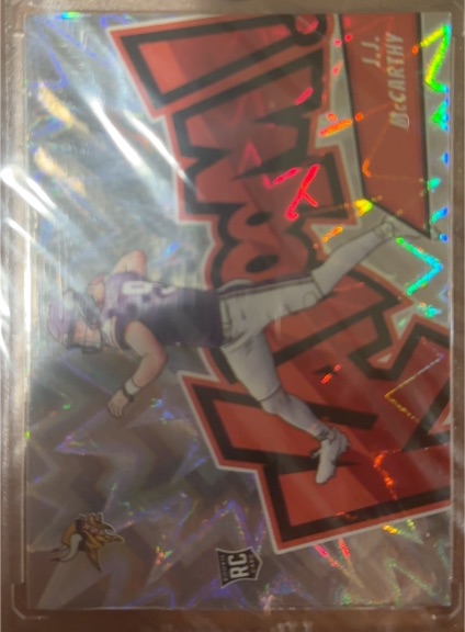 2024 Panini Absolute - Kaboom! Horizontal J.J. McCarthy #13 (RC) — front