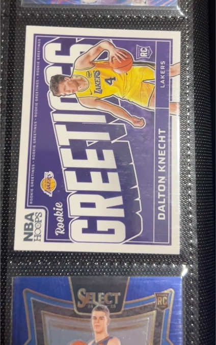2024-25 Panini NBA Hoops #19 Dalton Knecht Rookie Greetings — front