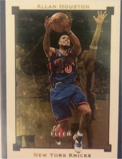 1998 Fleer Allan Houston New York Knicks — front