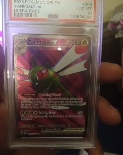2025 Pokemon SV Destined Rivals #206 Yanmega ex — front