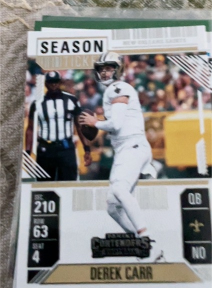 2024 Panini Contenders Season Ticket #72 Derek Carr — front