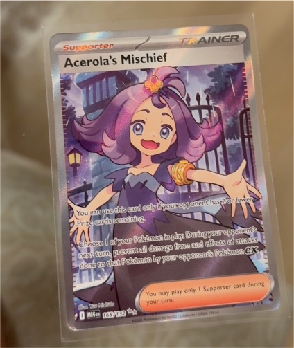 2025 Pokemon Mega Evolution #165 Acerola's Mischief — front