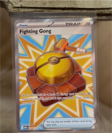 2025 Pokémon Mega Evolution #168 Fighting Gong — front