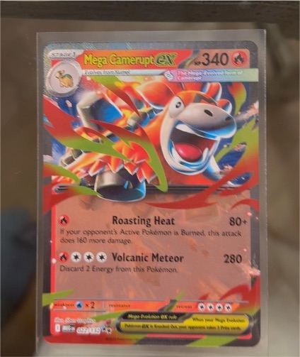 2025 Pokémon Mega Evolution #022 Mega Camerupt EX — front