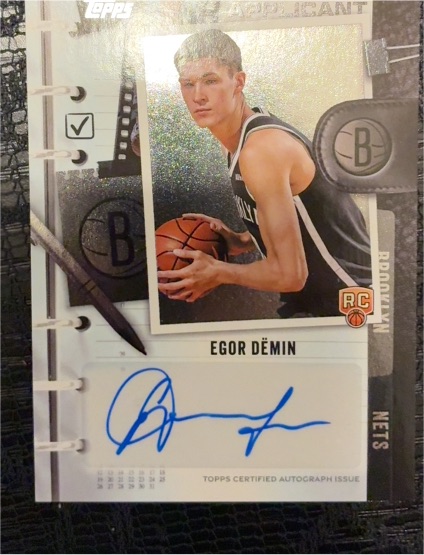 2025 Topps #NA-ED Egor Demin — front