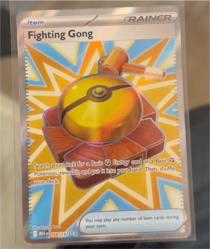 2025 Pokemon Mega Evolution #168 Fighting Gong — front