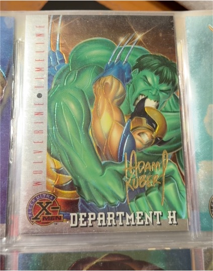 1995 Fleer Ultra X-Men Chromium #83 Department H Wolverine Timeline — front