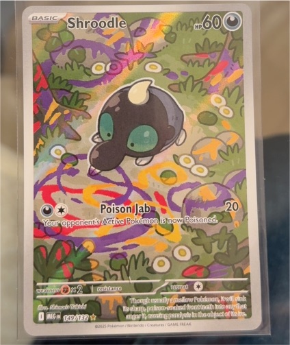 2025 Pokémon #149 Shroodle Mega Evolutions Illustration Rare — front