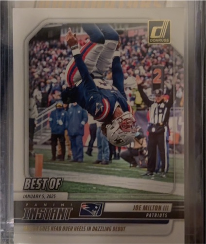2025 Donruss Best of Instant #INS-JMN Joe Milton III — front