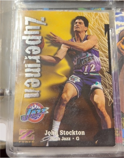 1997-98 Skybox Z-Force #207 John Stockton — front