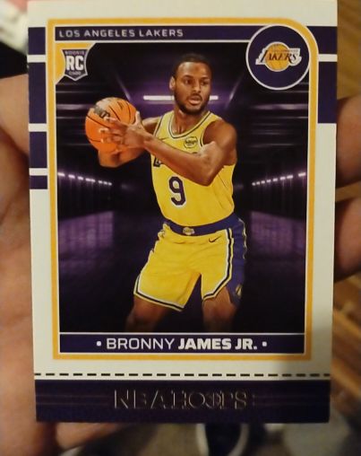 2024-25 Panini NBA Hoops #280 Bronny James Jr. — front