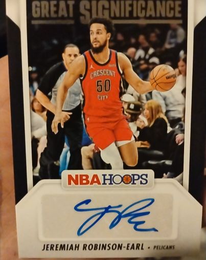 2024-25 Panini NBA Hoops Great Significance #GS-JRE Jeremiah Robinson-Earl — front