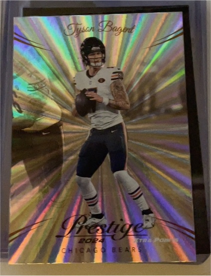2024 Panini Prestige Football XTRA POINTS SUNBURST #48 Tyson Bagent — front