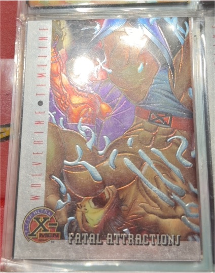 1995 Fleer Ultra X-Men Chromium #86 Wolverine Timeline Fatal Attractions — front