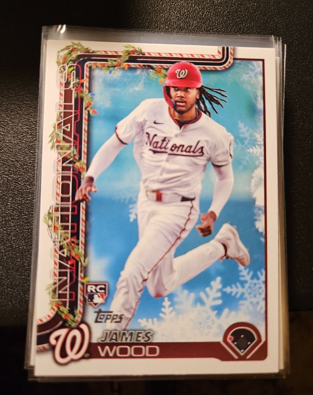 2025 Topps Holiday #H94 James Wood — front