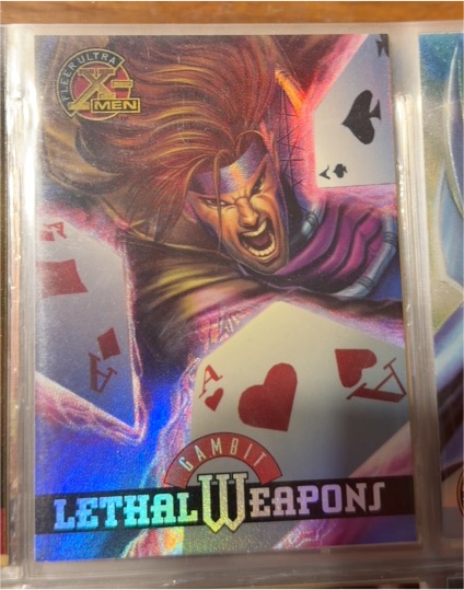 1995 Fleer Ultra X-Men Chromium #5 Gambit Lethal Weapons — front