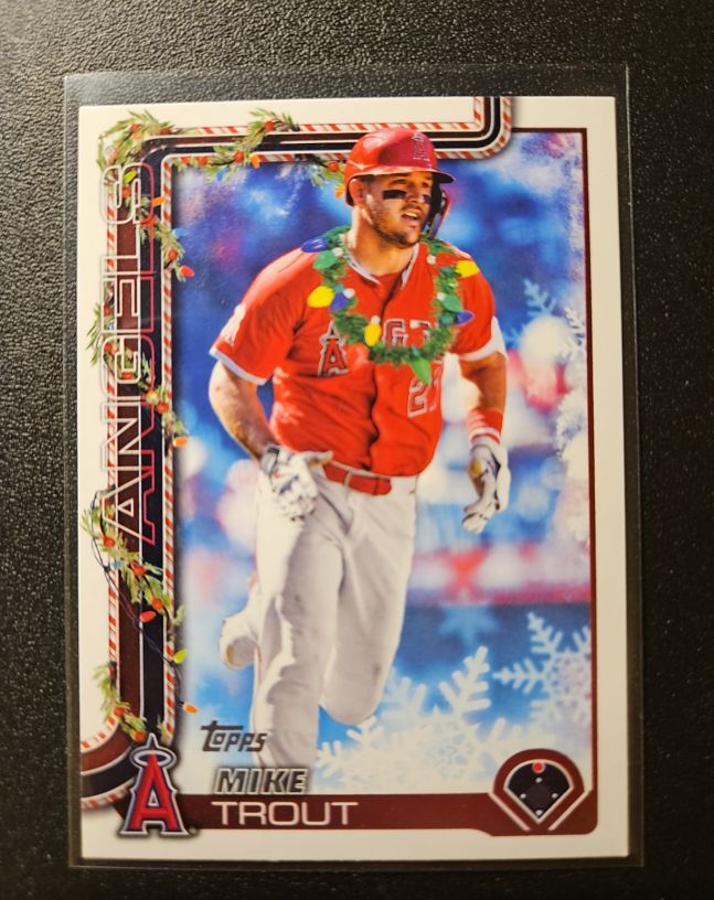 2025 Topps Holiday #H50 Mike Trout — front