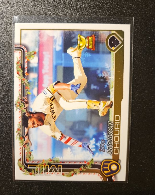 2025 Topps Holiday #H182 Jackson Chourio — front