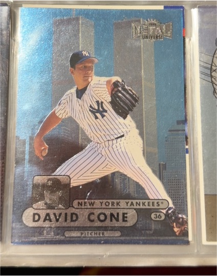 1998 Metal Universe #36 David Cone — front