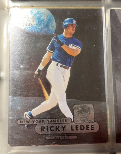 1998 Skybox Metal Universe #43 Ricky Ledee — front