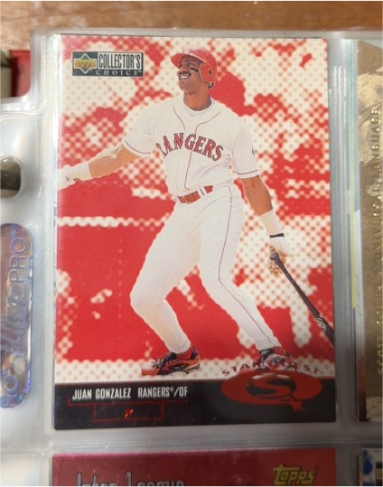 1998 Upper Deck Collector's Choice StarQuest #SQ38 Juan Gonzalez — front